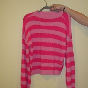 Pink stripped sweater